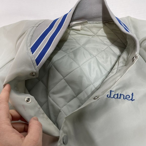 Vintage Hardee’s Nylon Jacket Large, Grey, Button Up, Hartwell USA, Janet - Picture 13 of 14